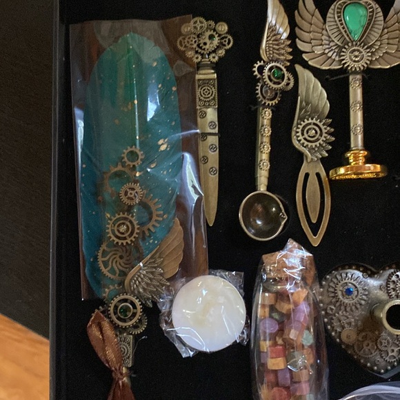 NC Retro gear feather pen set Calligraphy writing - Picture 7 of 8